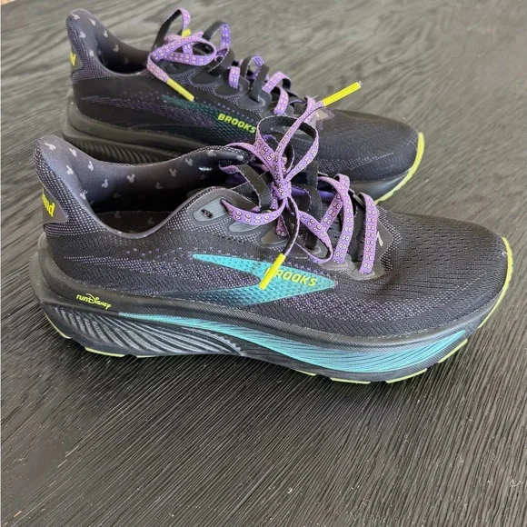 Brooks runDisney Ursula-inspired Ghost 17 - Black, Teal, and Purple - Picture 2 of 9